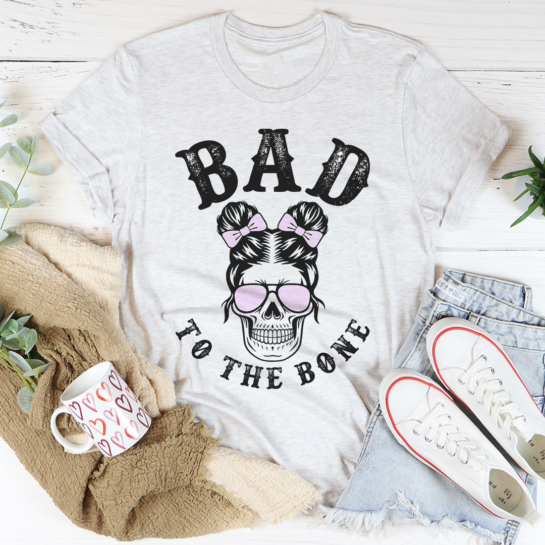 Bad To The Bone Cute Skull Tee