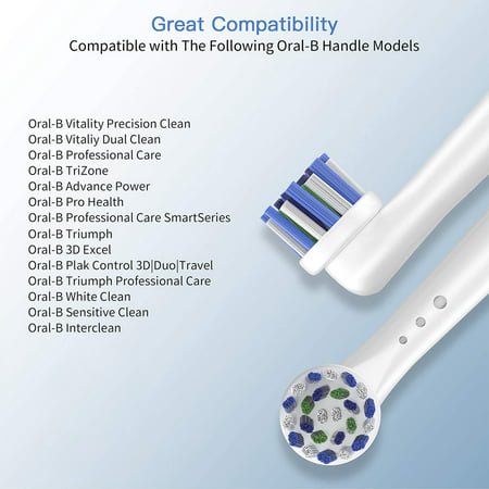 Replacement Brush Heads Fit for Oral-B Braun Electric Toothbrushes