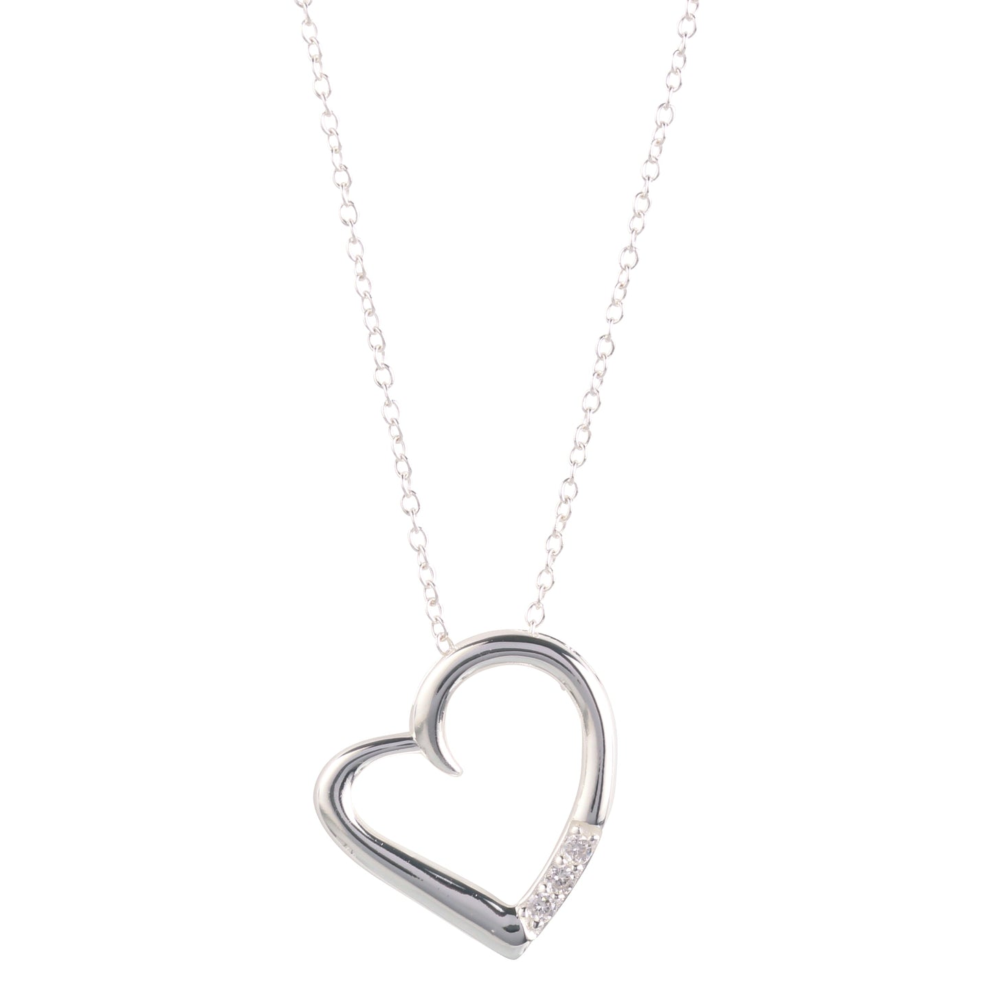 Maiden-Art Silver Plated Necklace - Love