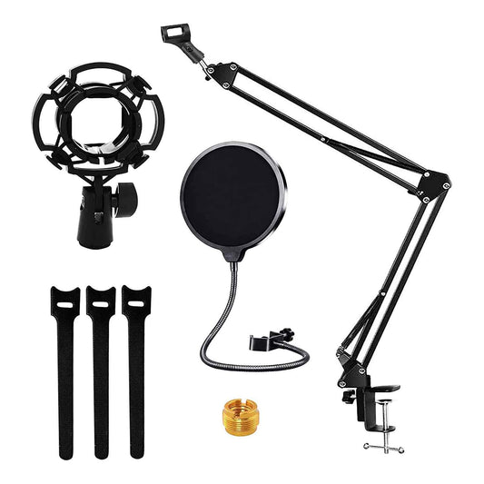 5Core Microphone Stand Suspension Desk Scissor Boom Arm w Shock Mount