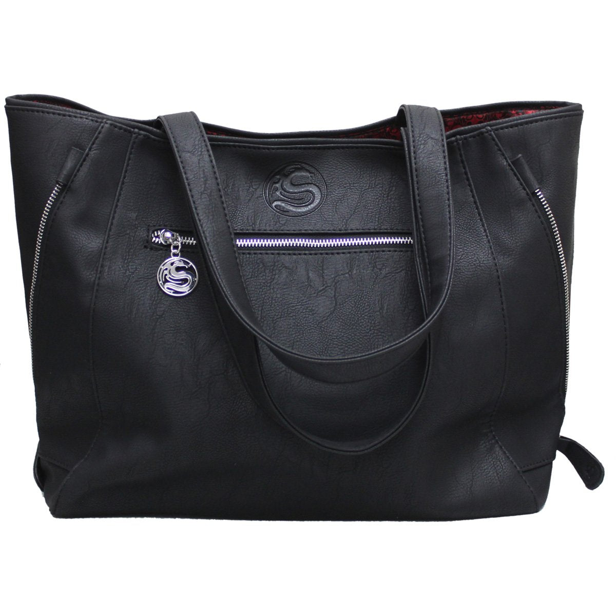 BLACK CAT - Tote Bag - PU Leather Studded