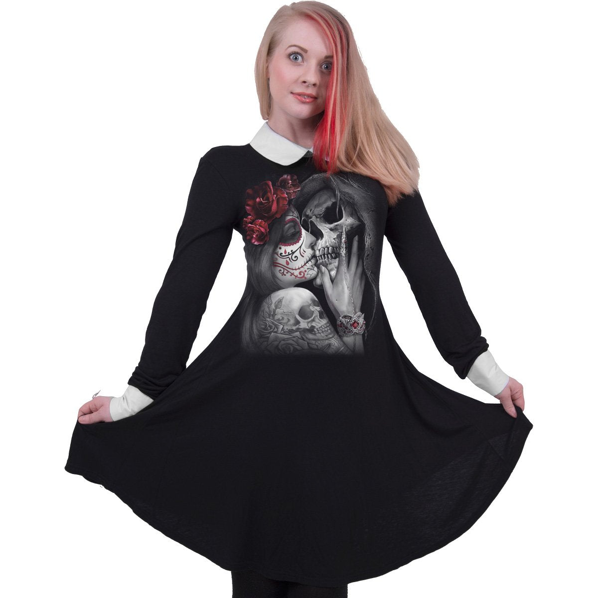 DEAD KISS - PeterPan Collar Baby Doll LS Dress