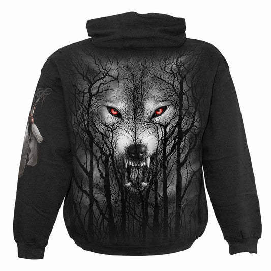 FOREST WOLF - Hoody Black