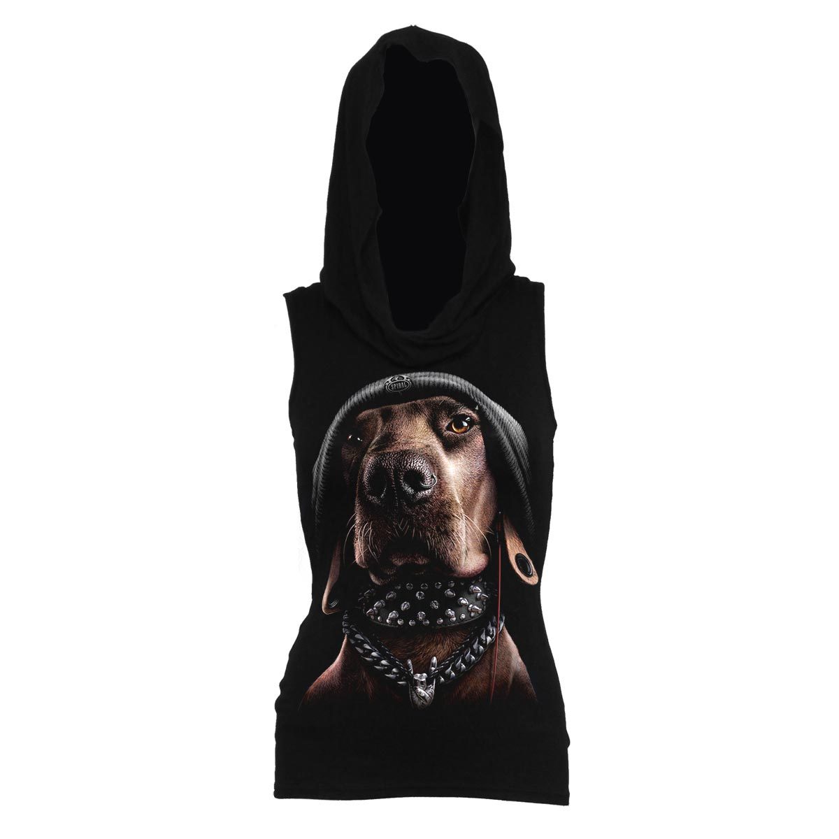 DAWG - Sleeveless Gothic Hood Black