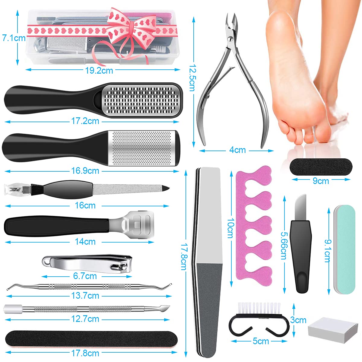 23 in 1 Professional Pedicure Tool Set