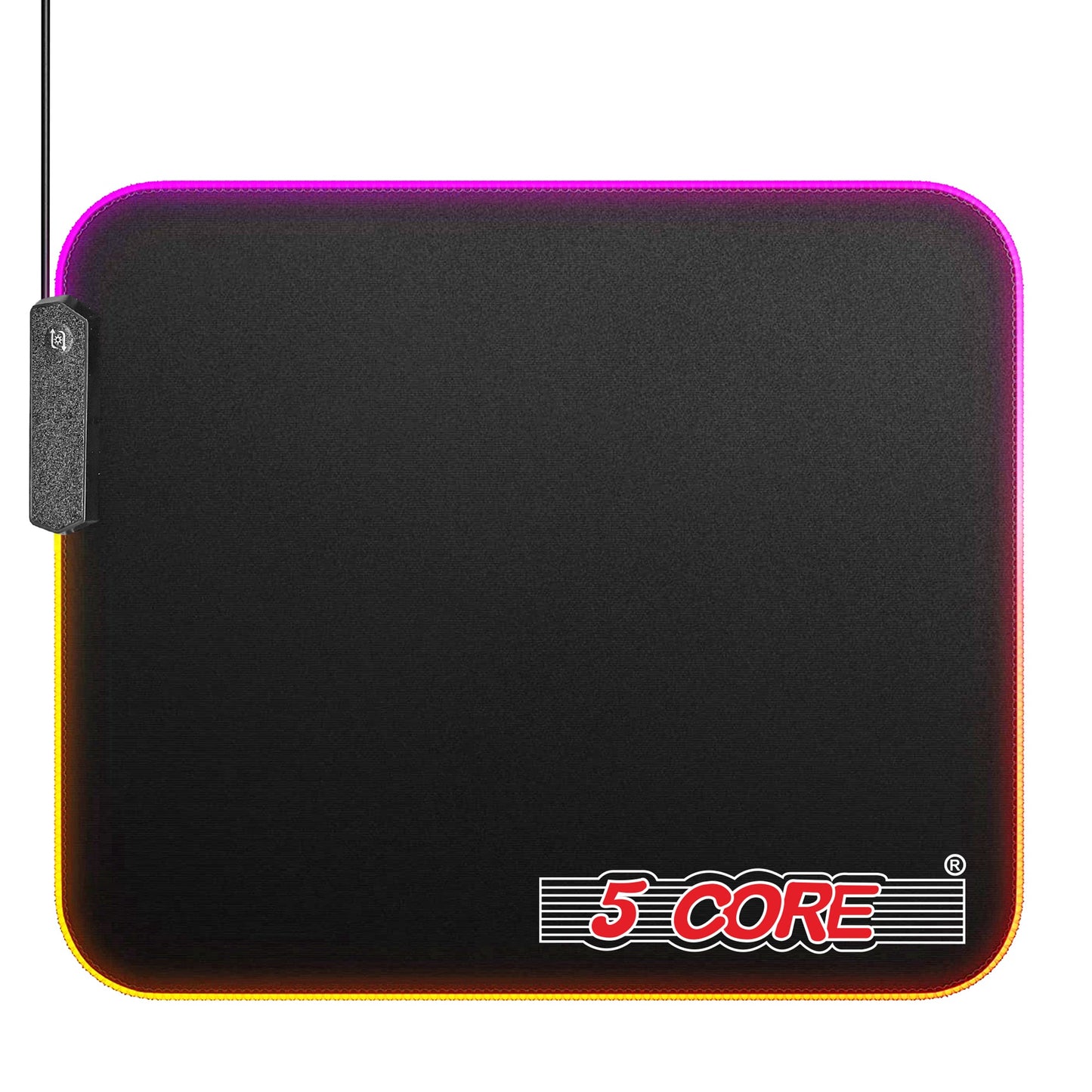 5Core Gaming Mouse Pad RGB 12 Light Modes 2 Zone Desk Mouse Mat