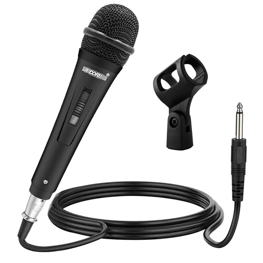 5Core XLR Microphone Dynamic Mic Karaoke Singing Studio Mics Handheld