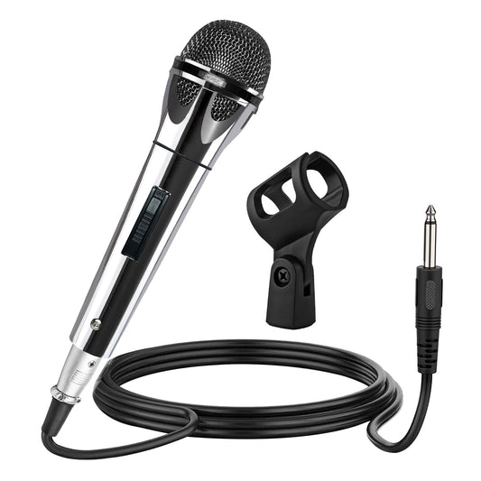 5Core XLR Microphone Dynamic Mic Karaoke Singing Studio Mics Handheld