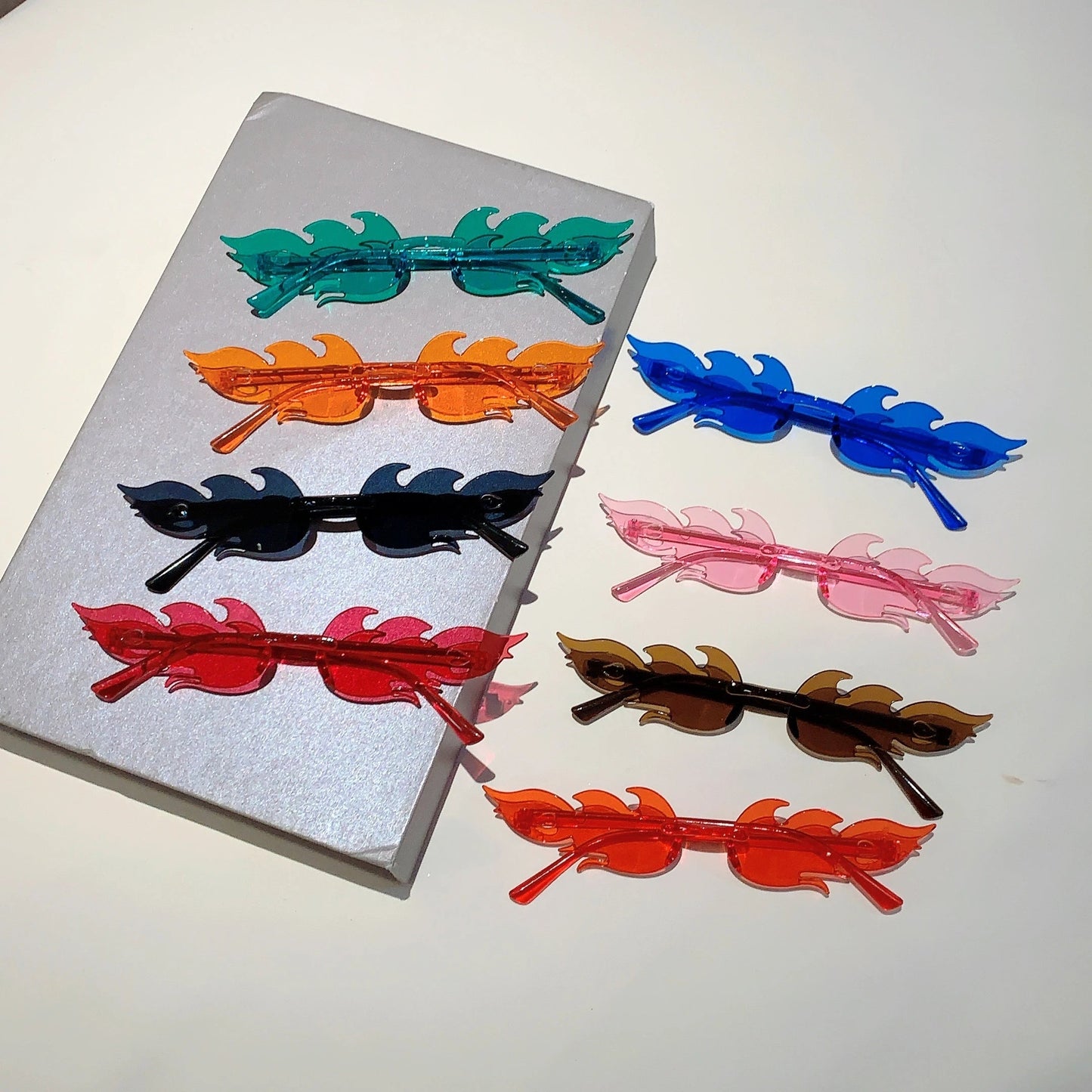 12 PCS  Flame Shaped Sunglasses PARTY PACK