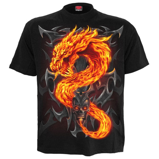 FIRE DRAGON - T-Shirt Black