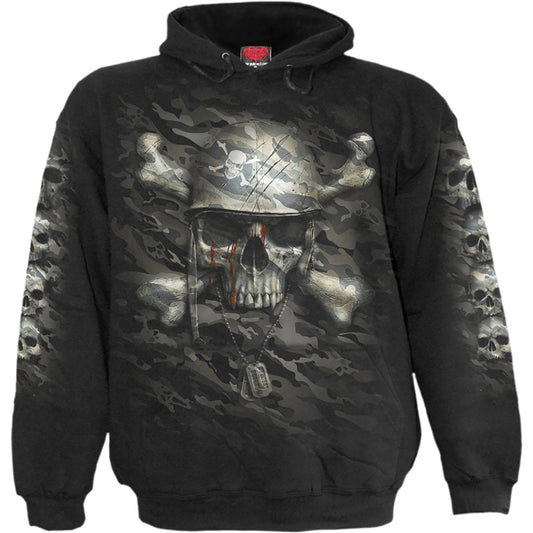 CAMO-SKULL - Hoody Black