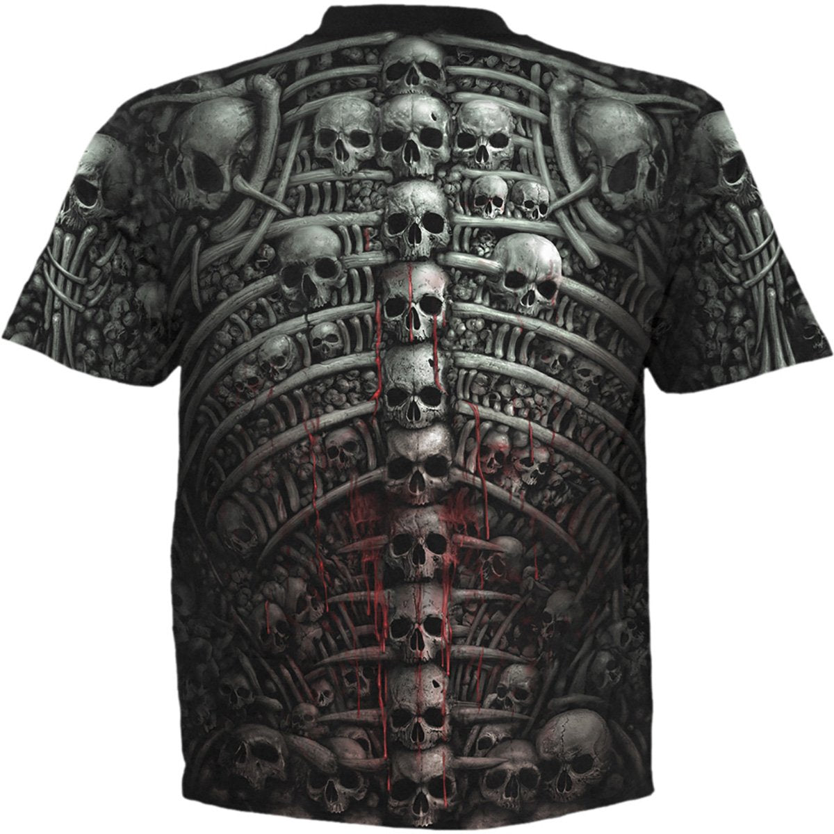 DEATH RIBS - Allover T-Shirt Black