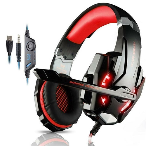 G9000 Gaming Headsets Big Headphones with Light Mic Stereo Earphones