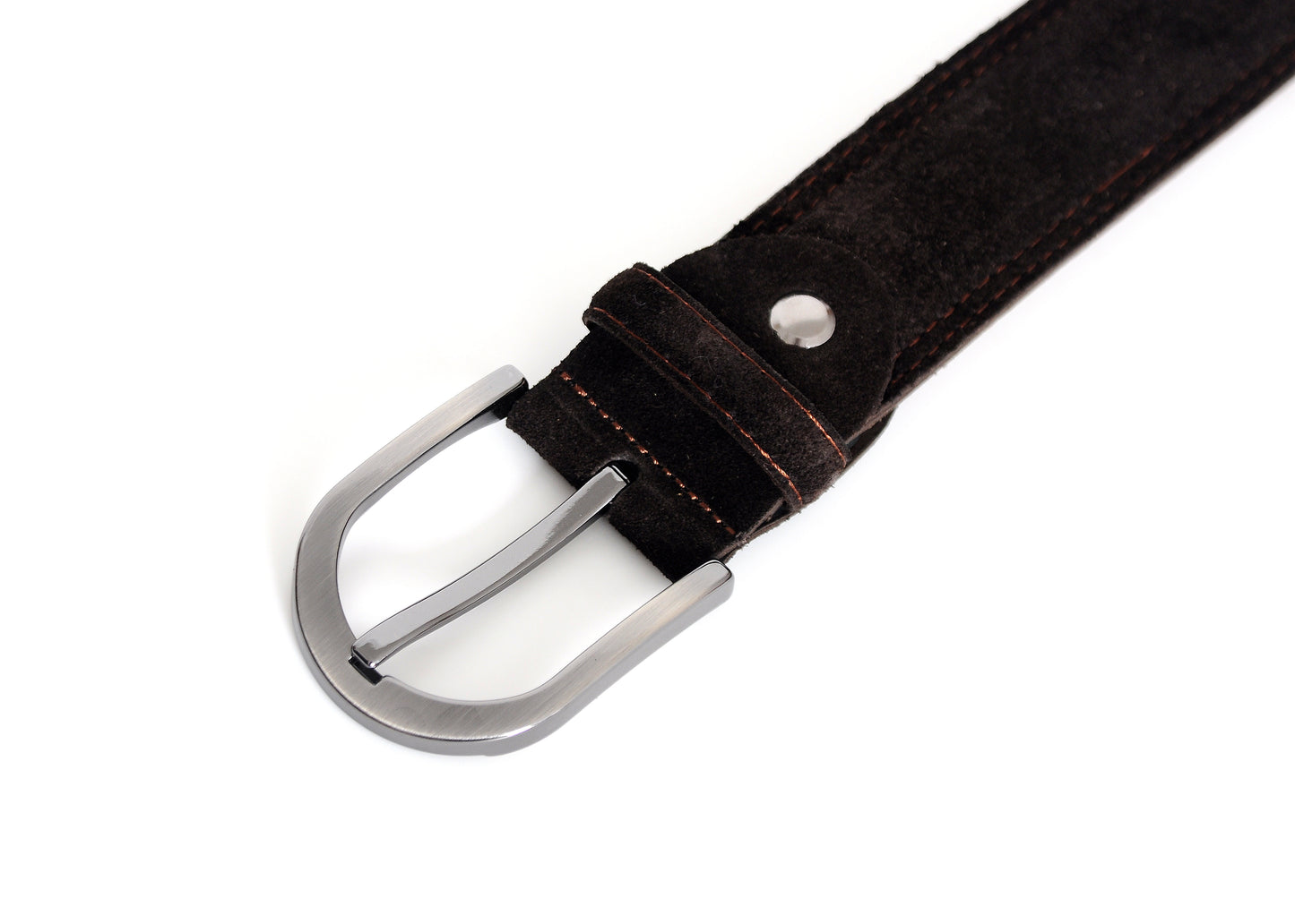 JKEL Sagrada Dark Brown Suede Belt