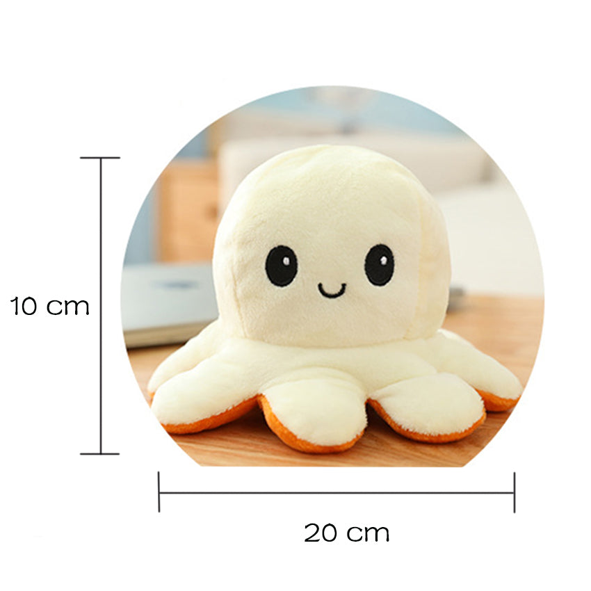 Reversible Flip Octopus Stuffed Plush Doll (Soft)