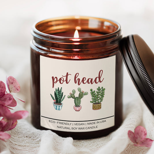 Pot Head Candle