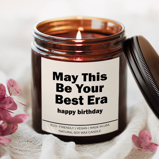 May This Be Your Best Era Happy Birthday Candle