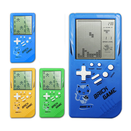 Retro Childhood Tetris Handheld Game Player Green