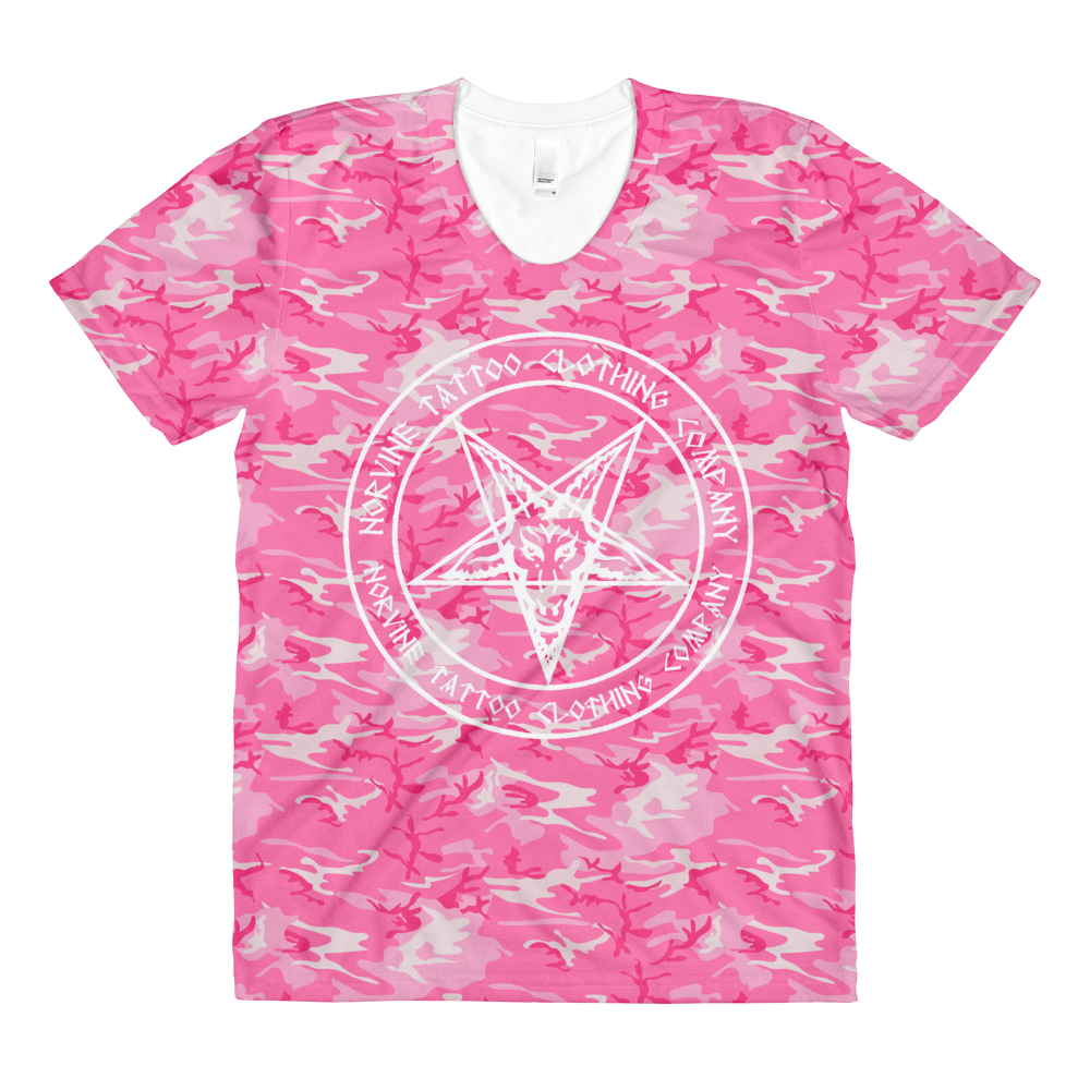 Norvine Pentagram Pink Camo T-Shirt