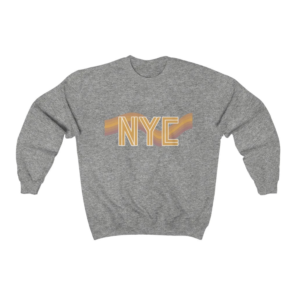 Womens NYC Retro 70's Crewneck Sweatshirt