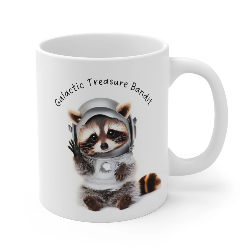 Cute Raccoon Galactic Treasure Bandit Mug