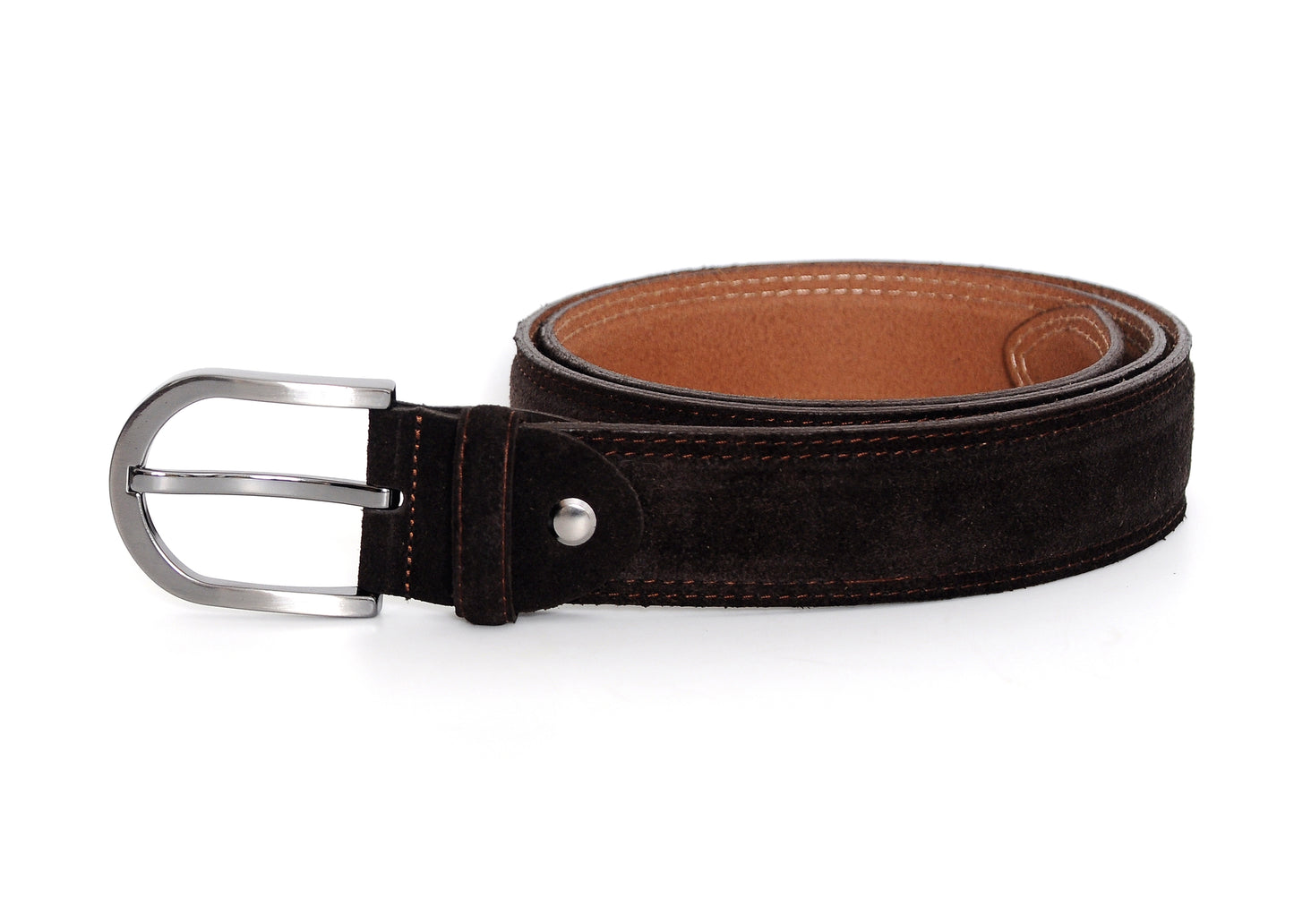 JKEL Sagrada Dark Brown Suede Belt