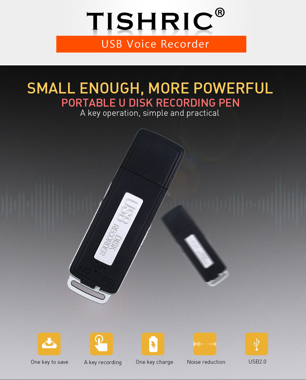 OTG USB Mini Digital Voice Recorder Audio Spy USB Recorder