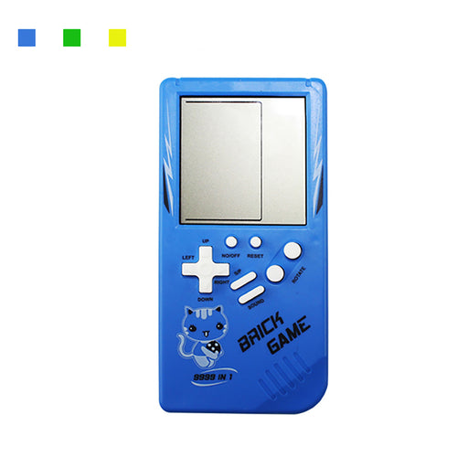 Retro Childhood Tetris Handheld Game Player Blue