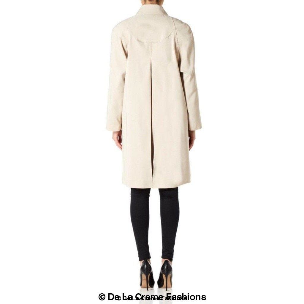 De La Creme Womens Oversized Knee Length Swing Coat