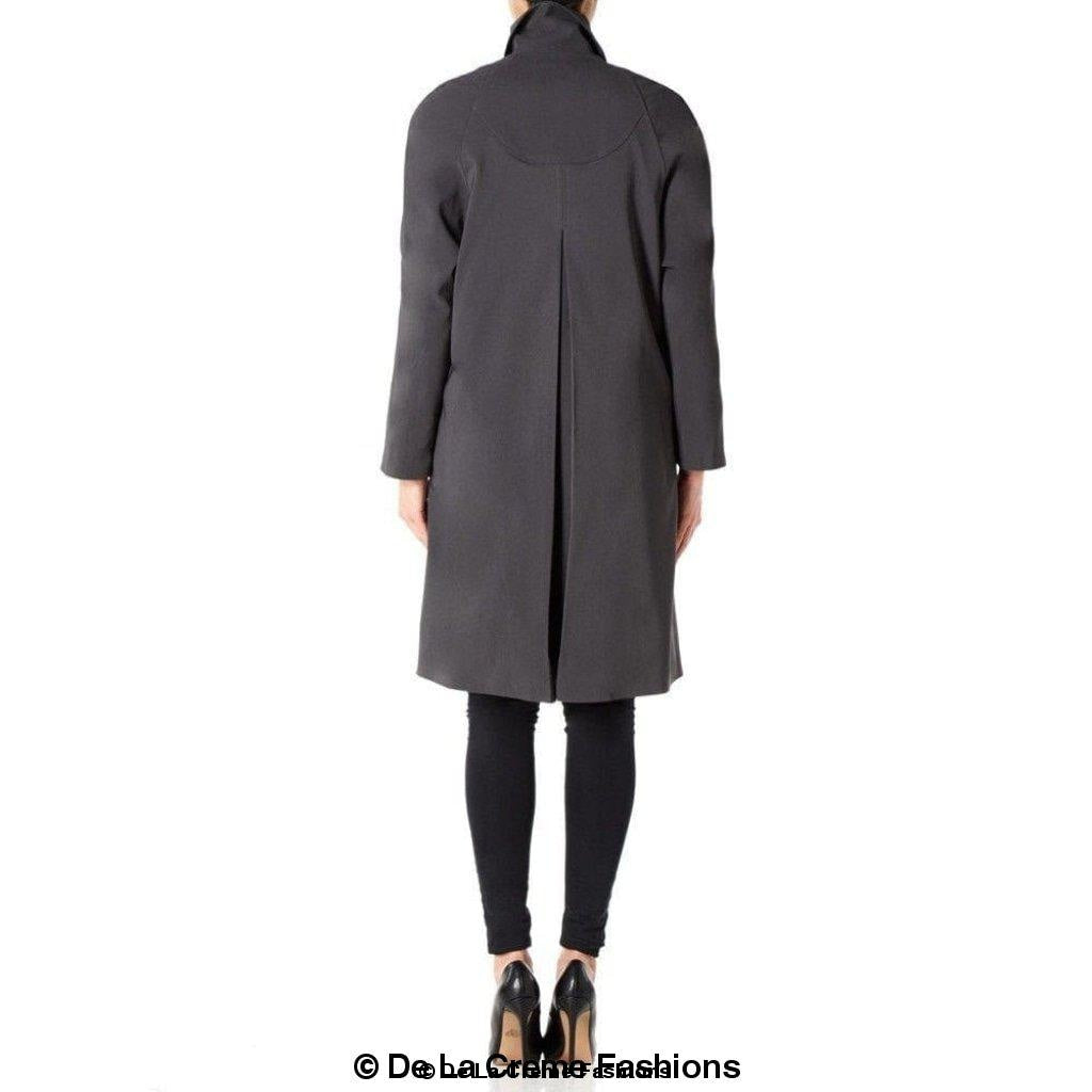 De La Creme Womens Oversized Knee Length Swing Coat