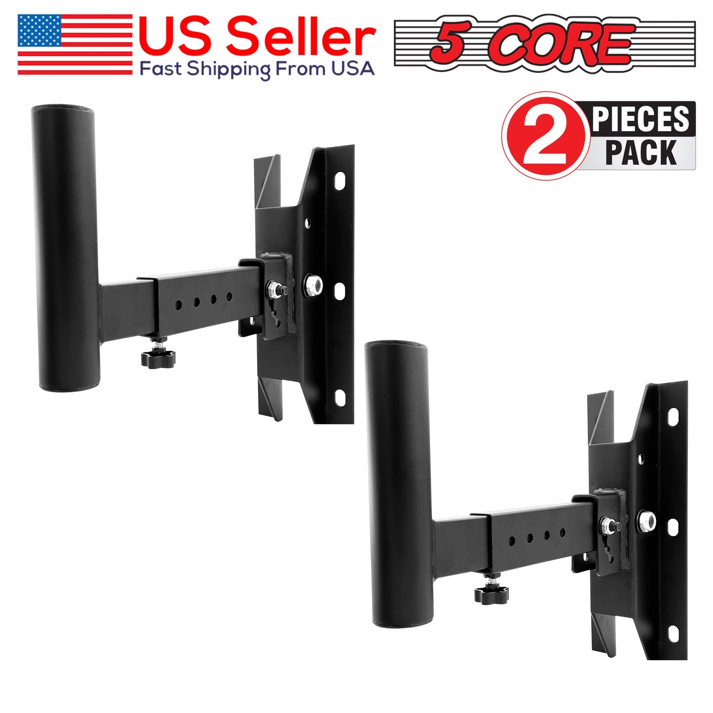 5Core Speaker Wall Mount Rotatable Angle Mounting Bracket Wall