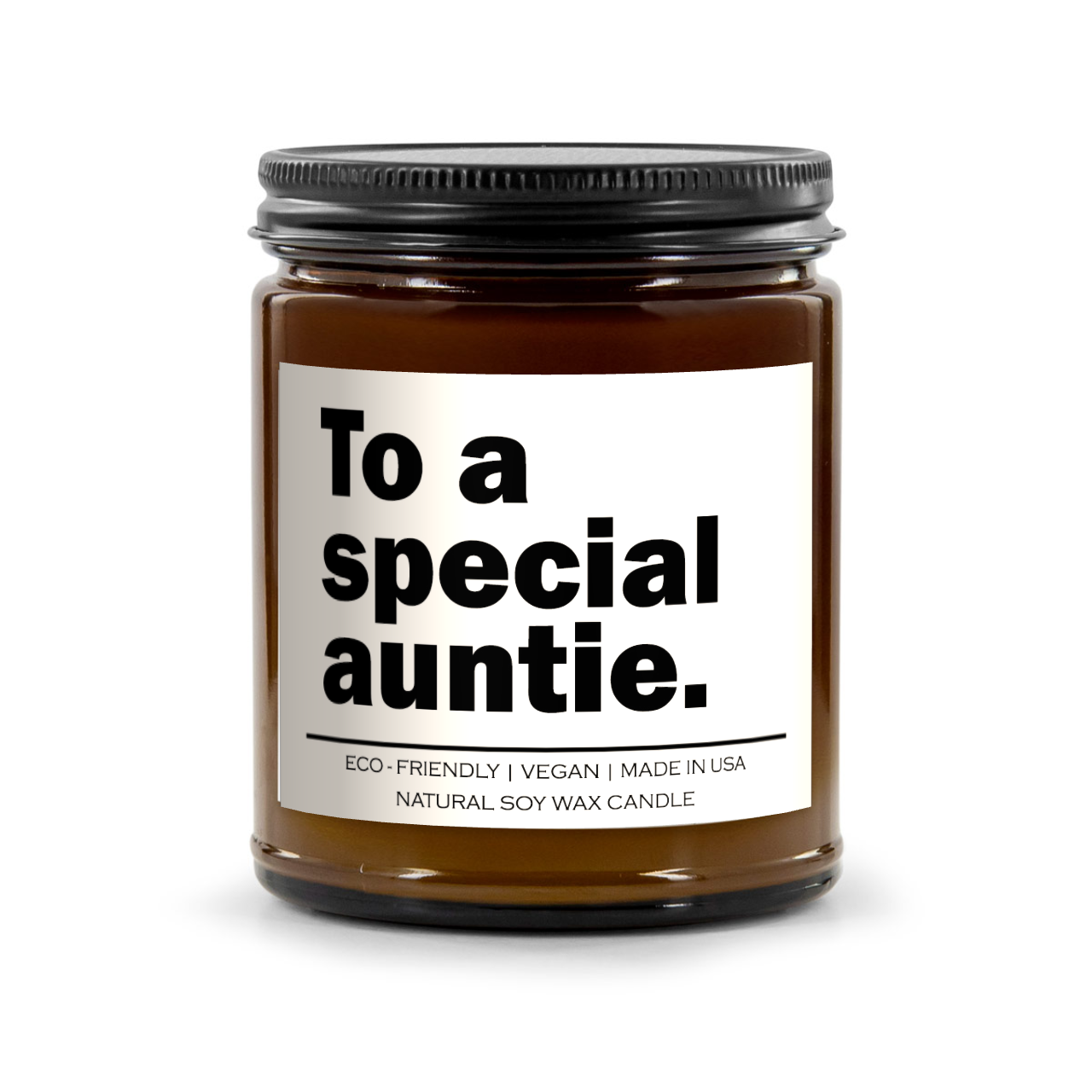 To a special auntie Candle