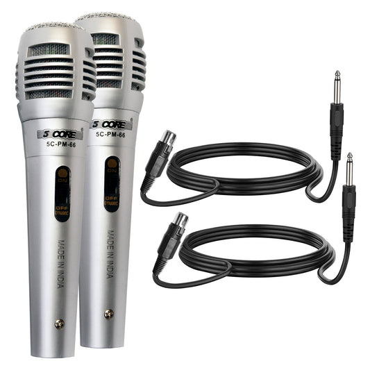 5Core XLR Microphone Dynamic Mic Karaoke Singing Studio Mics Handheld