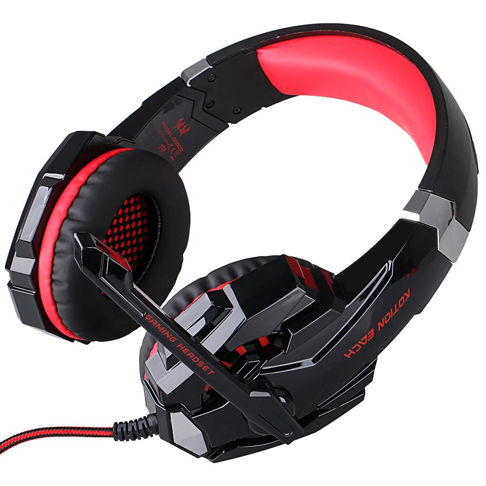 G9000 Gaming Headsets Big Headphones with Light Mic Stereo Earphones