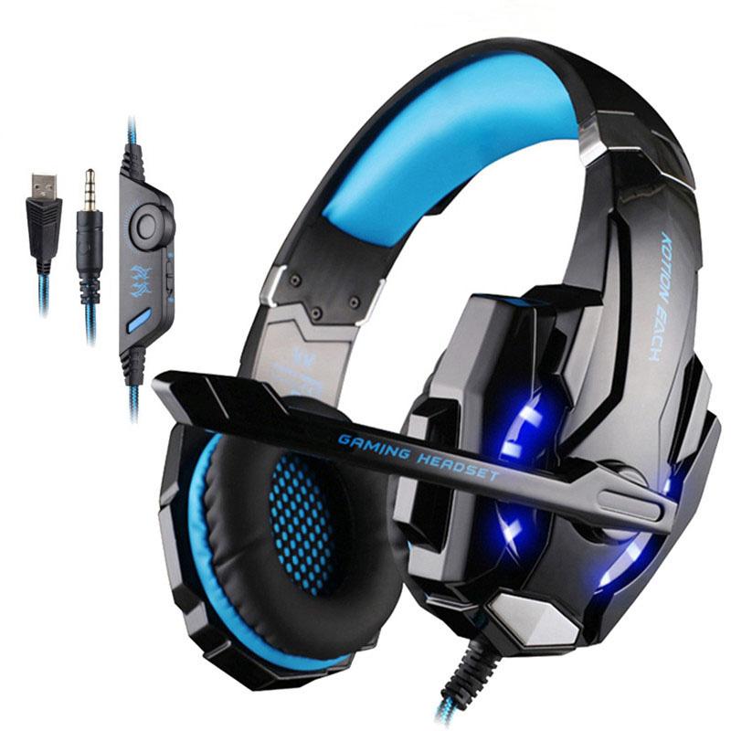 G9000 Gaming Headsets Big Headphones with Light Mic Stereo Earphones