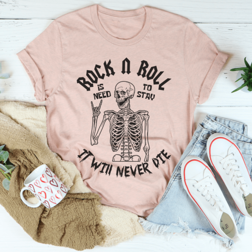 Rock N Roll Skeleton T-Shirt