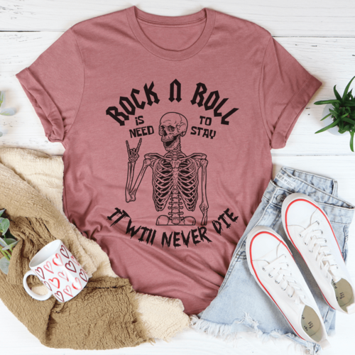 Rock N Roll Skeleton T-Shirt