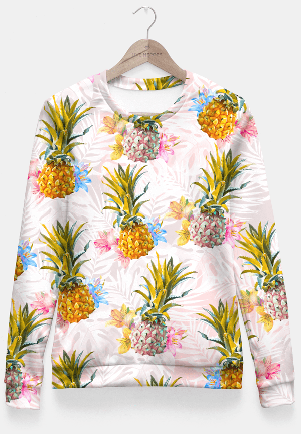 Pineapple love Fitted Waist Sweater Women